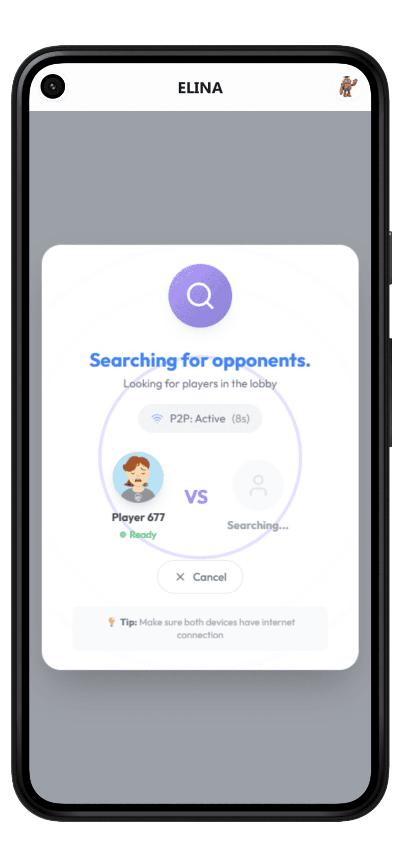 ELINA Quiz Duel on mobile
